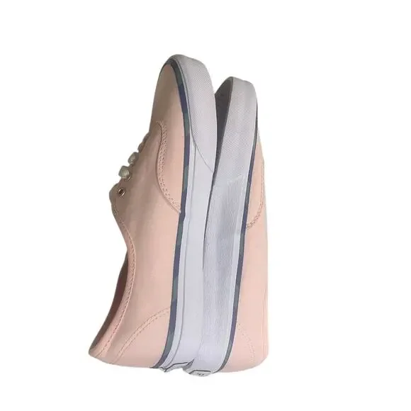 Ralph Lauren Pink Men’s Keaton Canvas Leather Trim Sneakers NWB